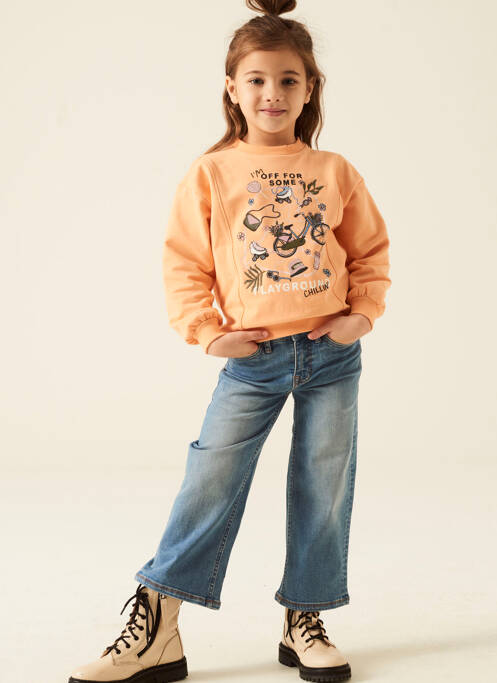 Sweat-shirt jaune GARCIA pour fille