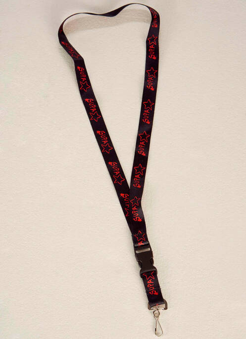 Porte-clé noir SUPASTAR femme