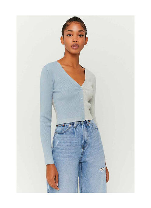 Gilet cache-cœur gris TALLY WEIJL pour femme