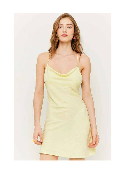 Robe courte jaune TALLY WEIJL pour femme