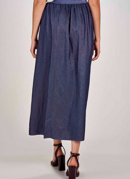 Jupe longue bleu BELLITA femme