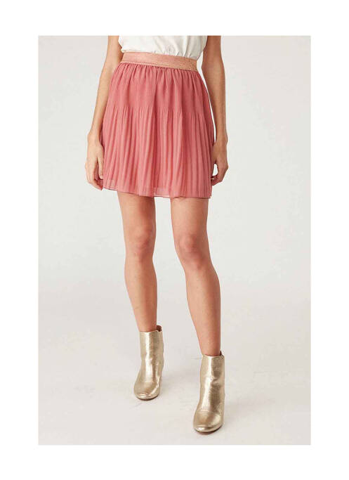 Jupe courte rose NAF NAF pour femme