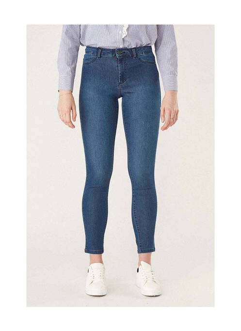 Pantalon chino bleu NAF NAF pour femme