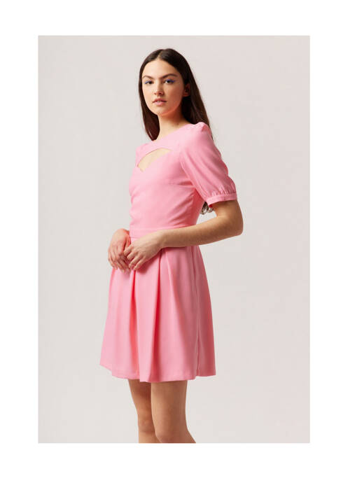 Robe courte rose NAF NAF femme