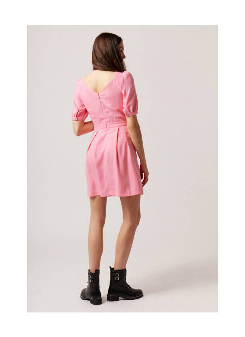 Robe courte rose NAF NAF femme