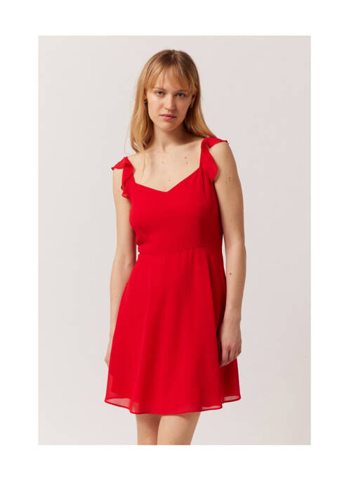Robe courte rouge NAF NAF pour femme