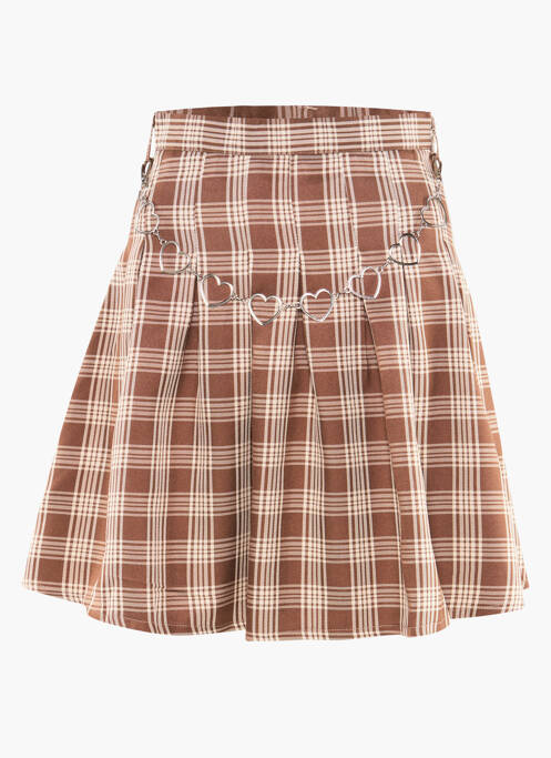 Jupe courte marron DAISY STREET pour femme