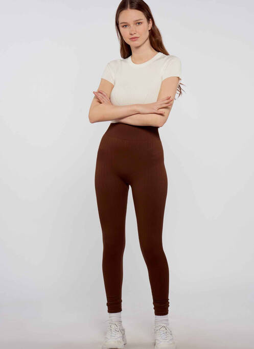 Legging marron TALLY WEIJL pour femme