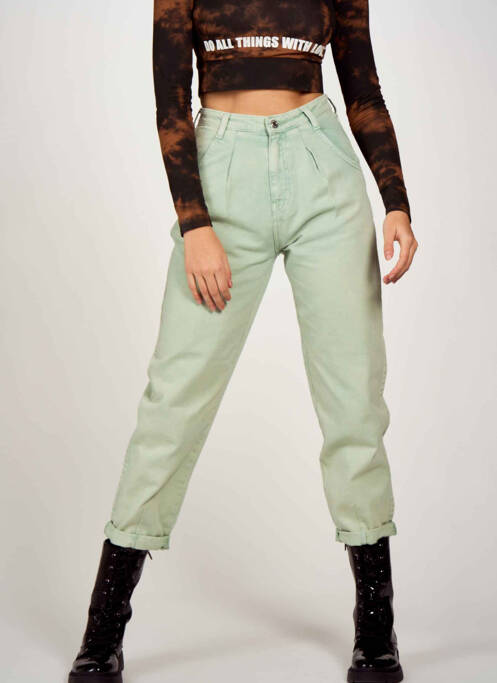 Jeans coupe droite vert TALLY WEIJL pour femme