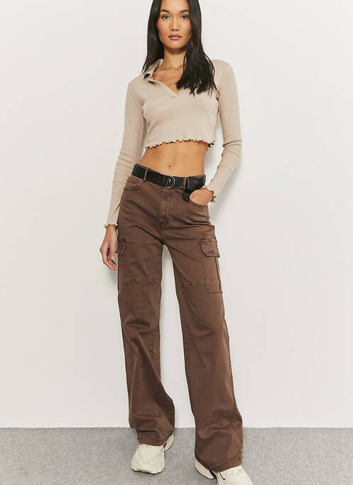 Pantalon cargo marron TALLY WEIJL pour femme