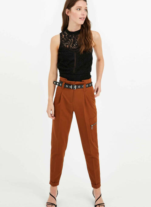 Pantalon 7/8 marron TALLY WEIJL pour femme