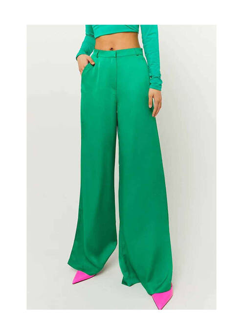 Pantalon flare vert TALLY WEIJL pour femme