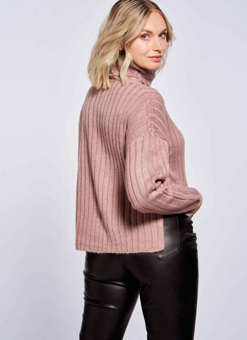 Pull col roulé beige TALLY WEIJL femme