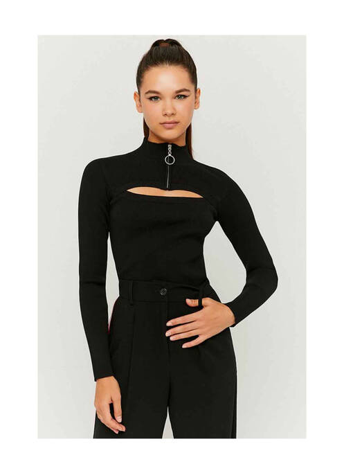 Pull col roulé noir TALLY WEIJL pour femme