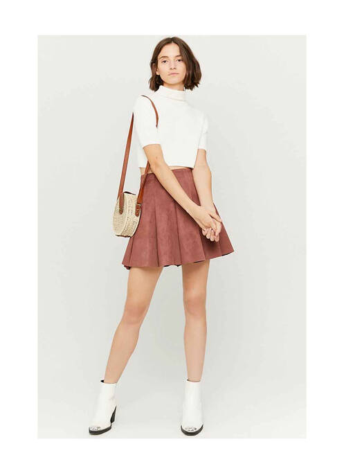 Jupe courte marron TALLY WEIJL pour femme