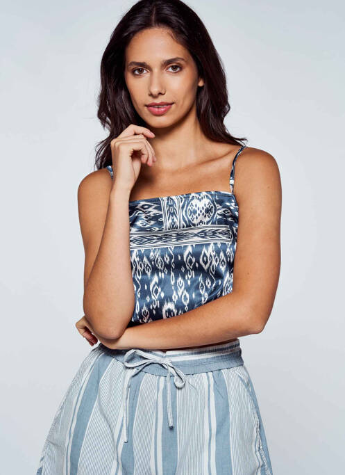 Crop top bleu TALLY WEIJL pour femme