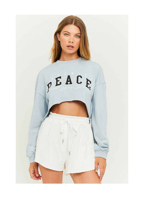 Sweat-shirt à capuche vert TALLY WEIJL pour femme