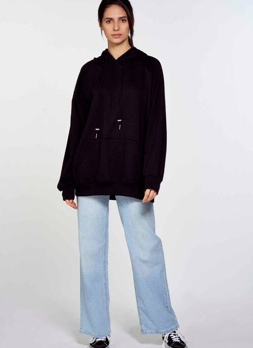 Sweat-shirt à capuche noir TALLY WEIJL pour femme