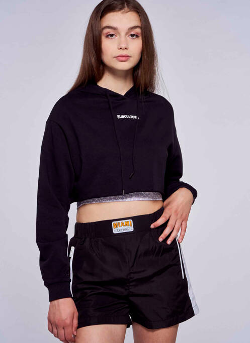 Sweat-shirt à capuche noir TALLY WEIJL pour femme