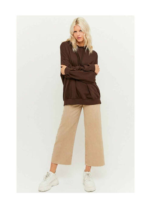 Sweat-shirt à capuche marron TALLY WEIJL pour femme