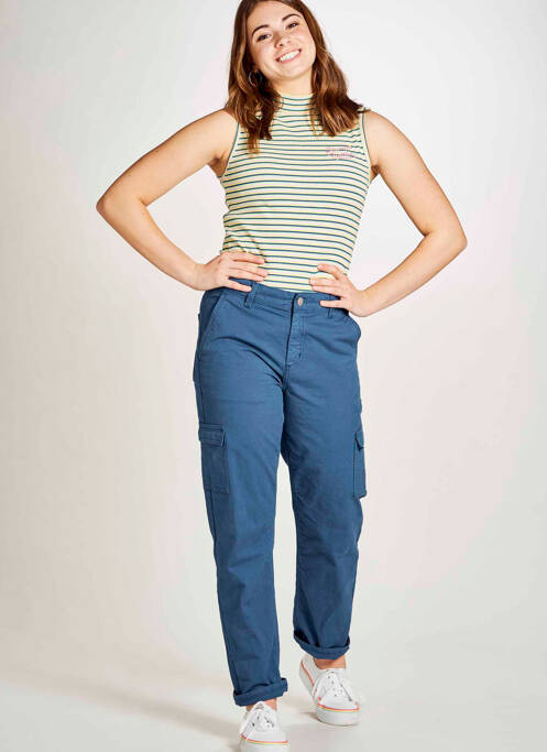 Pantalon cargo bleu STIEN EDLUND pour femme