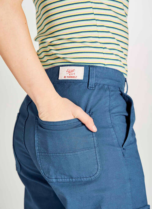 Pantalon cargo bleu STIEN EDLUND pour femme