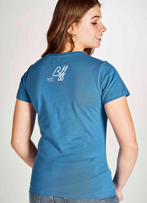 T-shirt bleu STIEN EDLUND pour femme