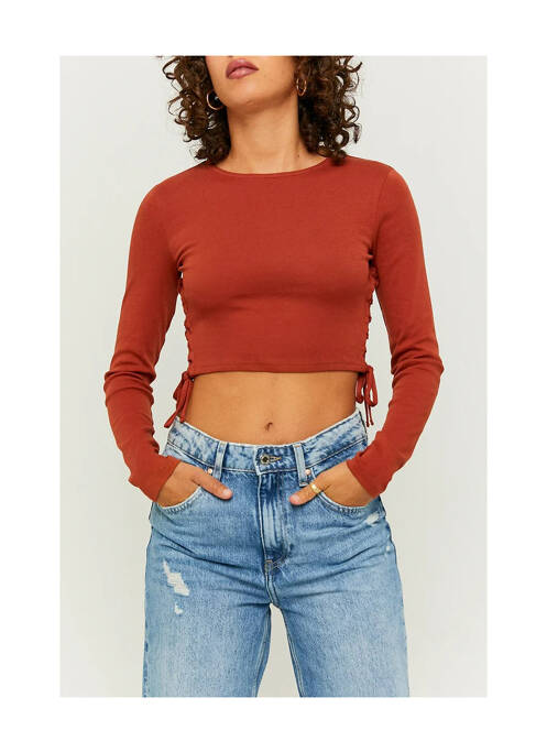 T-shirt marron TALLY WEIJL pour femme