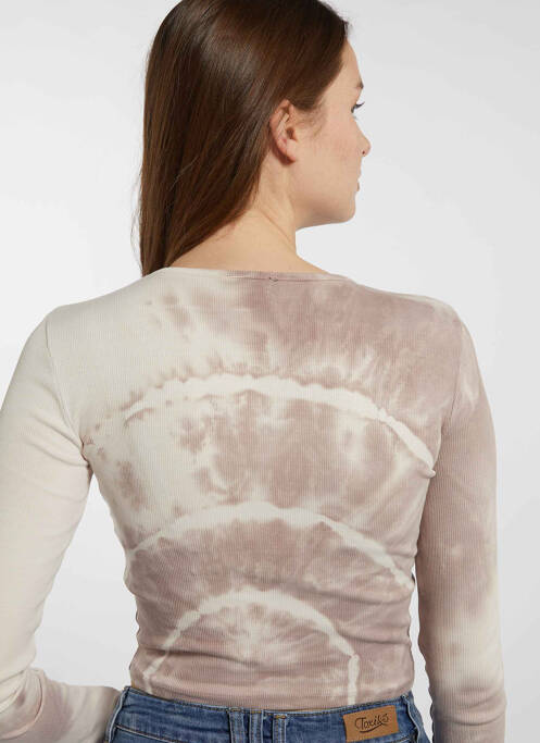 T-shirt beige TALLY WEIJL femme