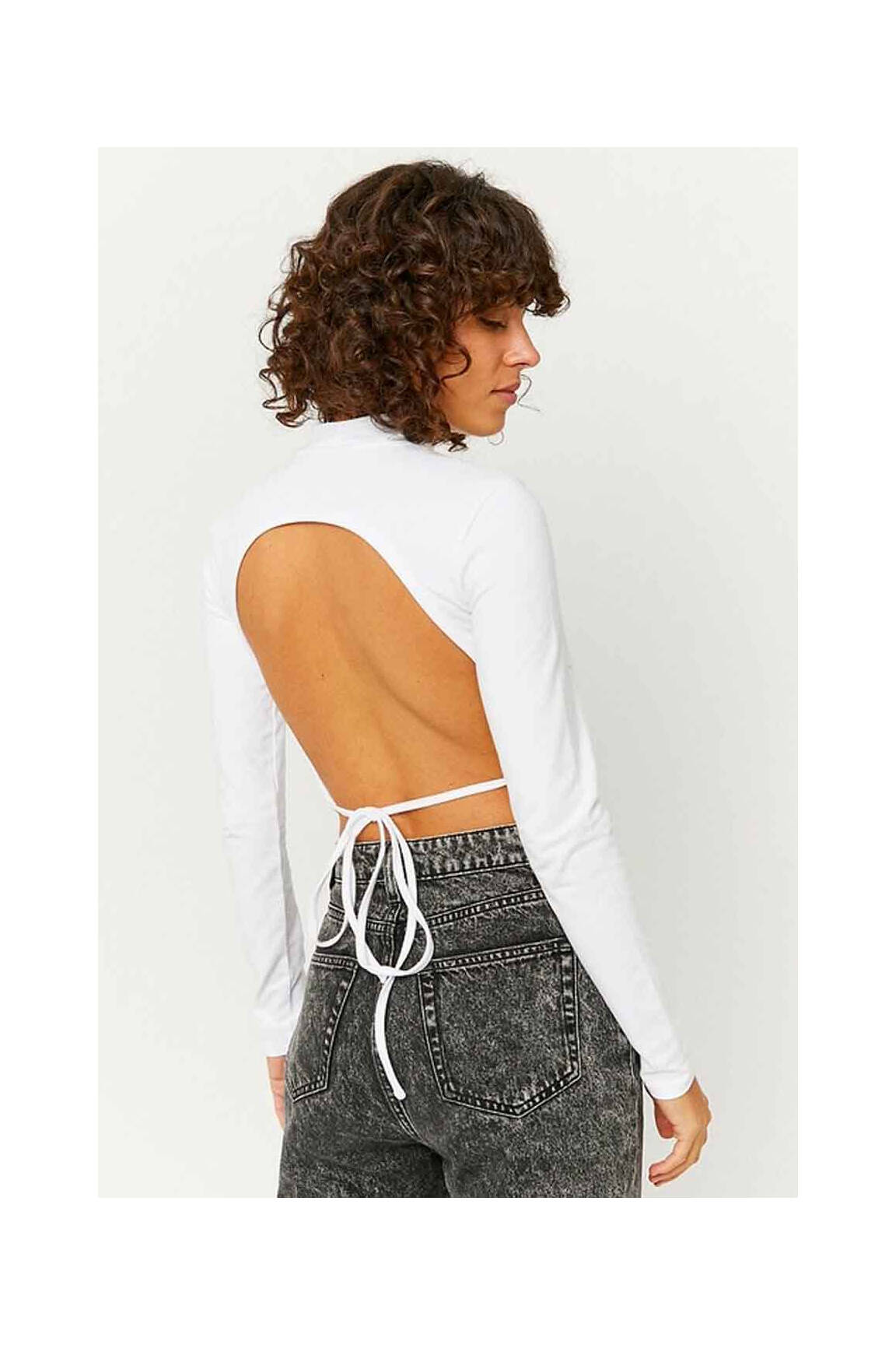 Pull Tally Weijl Noir Taille XS En Acrylique - Col V - Occasion Impeccable