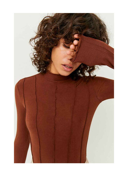 T-shirt marron TALLY WEIJL pour femme
