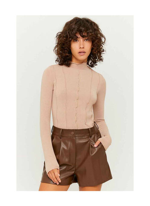 T-shirt beige TALLY WEIJL pour femme