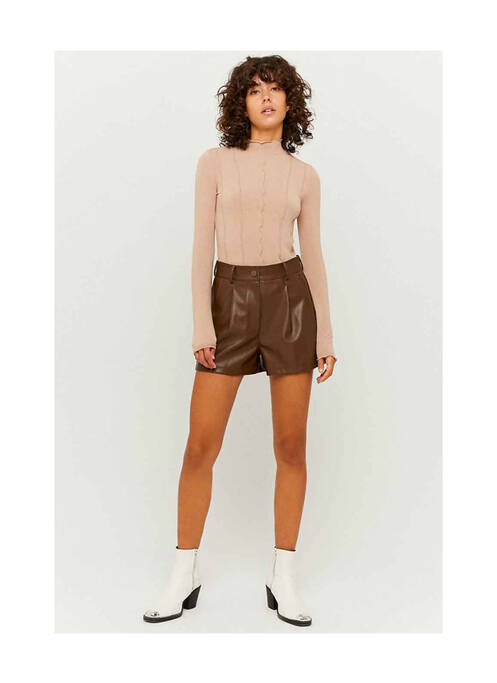 T-shirt beige TALLY WEIJL pour femme