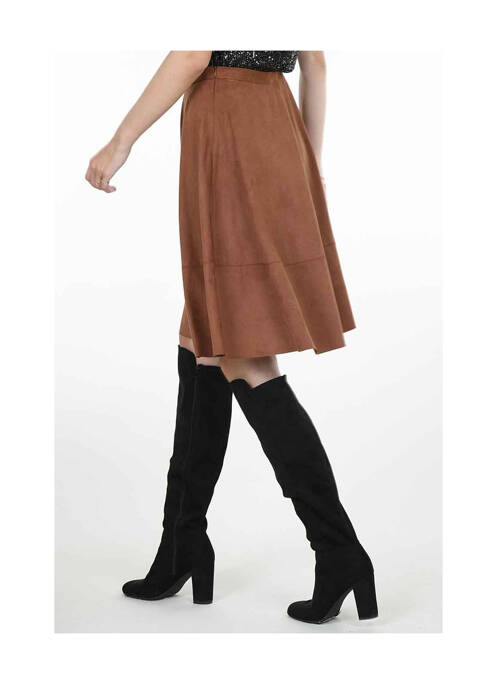 Jupe courte marron MOLLY BRACKEN pour femme