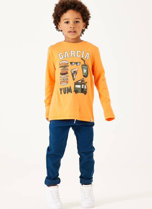 Sweat-shirt jaune GARCIA pour garçon