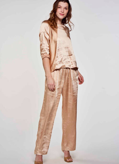 Pantalon flare beige MOLLY BRACKEN pour femme