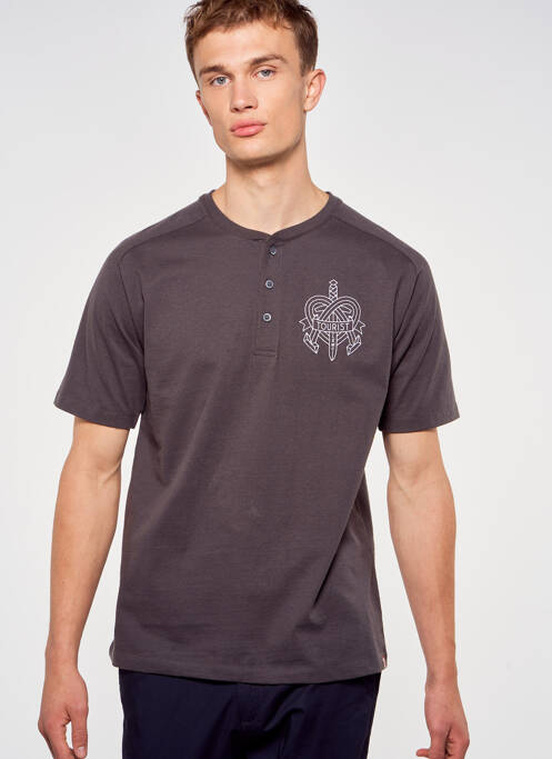 T-shirt gris TOURIST LEMC pour homme