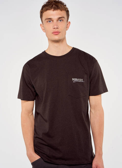 T-shirt marron TOURIST LEMC pour homme