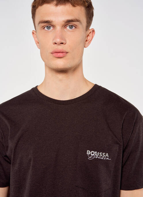 T-shirt marron TOURIST LEMC pour homme