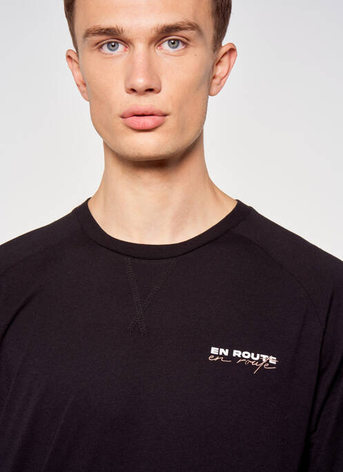 T-shirt noir TOURIST LEMC pour homme