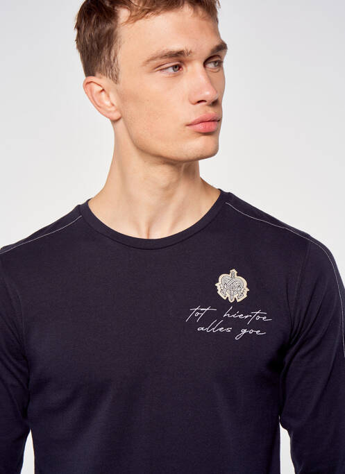 Sweat-shirt bleu TOURIST LEMC pour homme