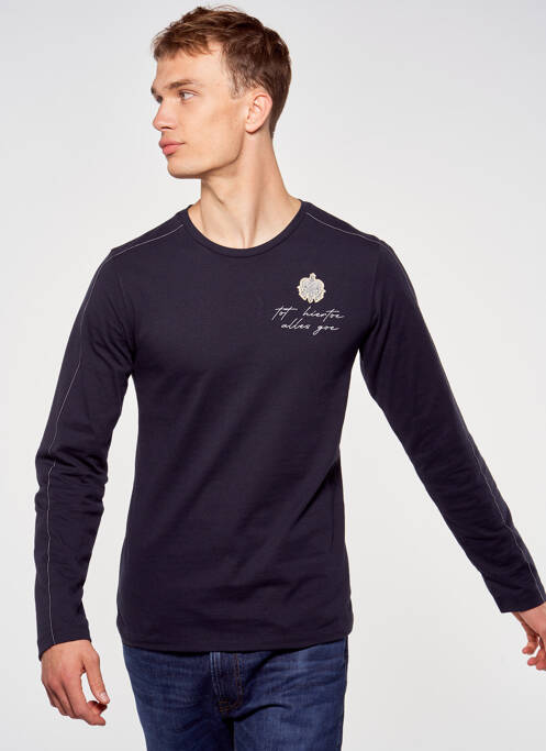 Sweat-shirt bleu TOURIST LEMC pour homme