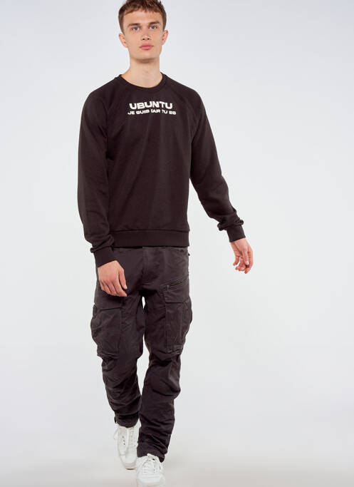 Sweat-shirt marron TOURIST LEMC pour homme