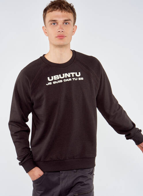 Sweat-shirt marron TOURIST LEMC pour homme