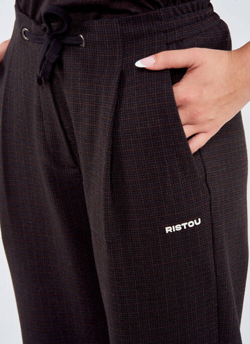 Pantalon slim marron TOURIST LEMC femme