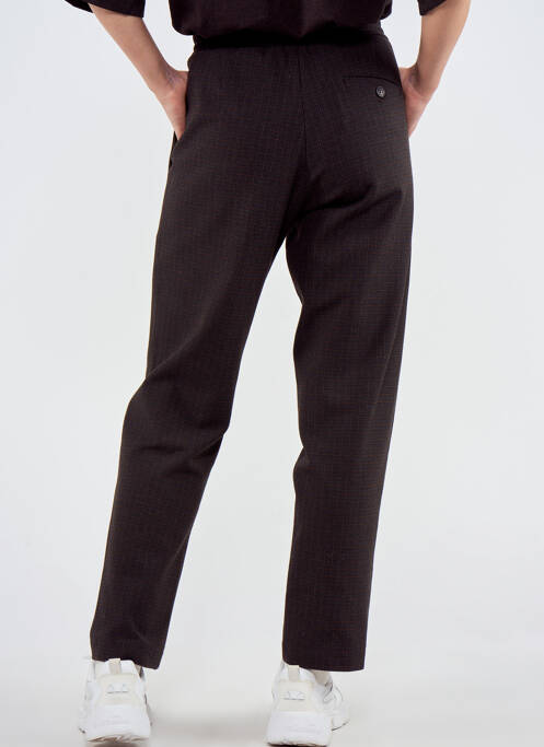 Pantalon slim marron TOURIST LEMC femme