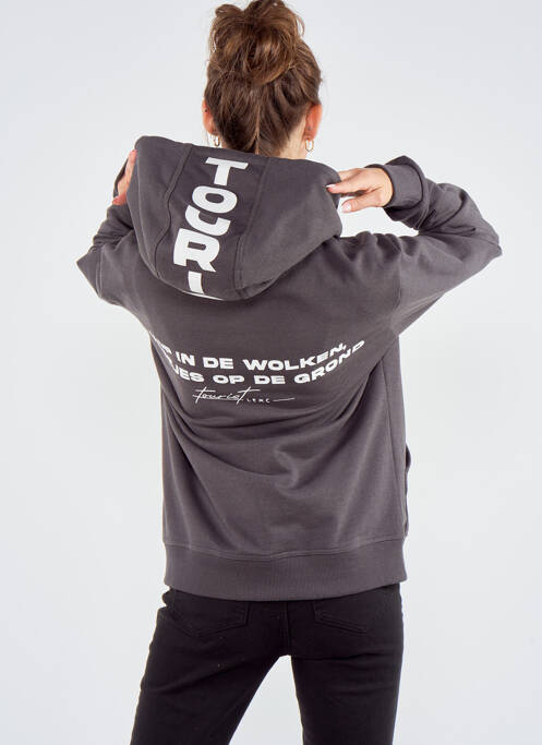 Gilet manches longues gris TOURIST LEMC pour femme