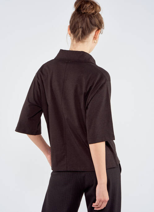 Polo marron TOURIST LEMC pour femme