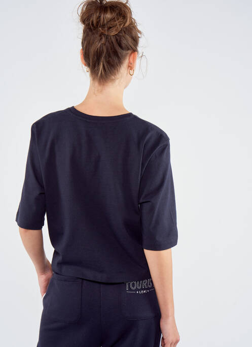 T-shirt bleu TOURIST LEMC pour femme