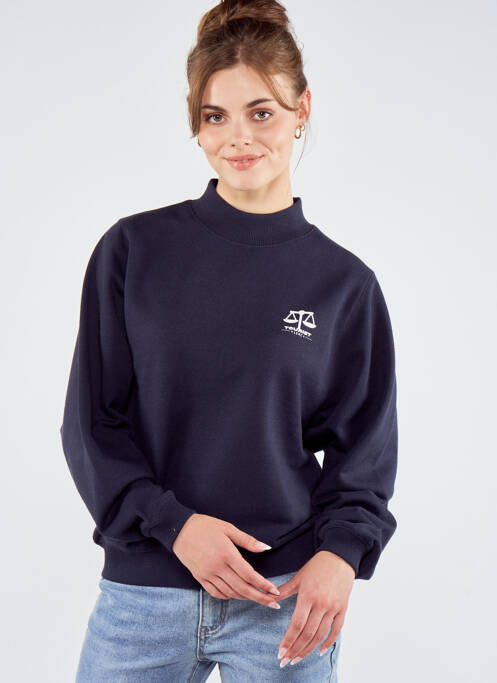 Sweat-shirt bleu TOURIST LEMC pour femme